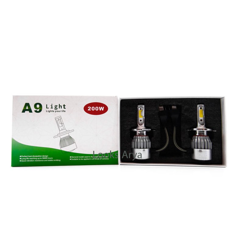 هدلایت A 9 تک رنگ نور زرد پایه H4