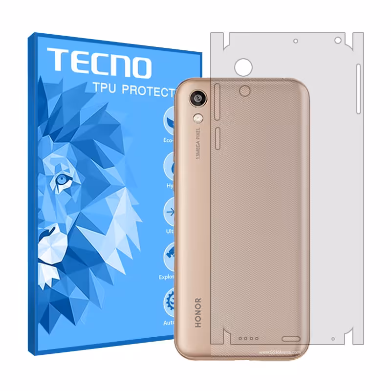 گلس پشت گوشی آنر 8S مدل شفاف برند تکنو کد M