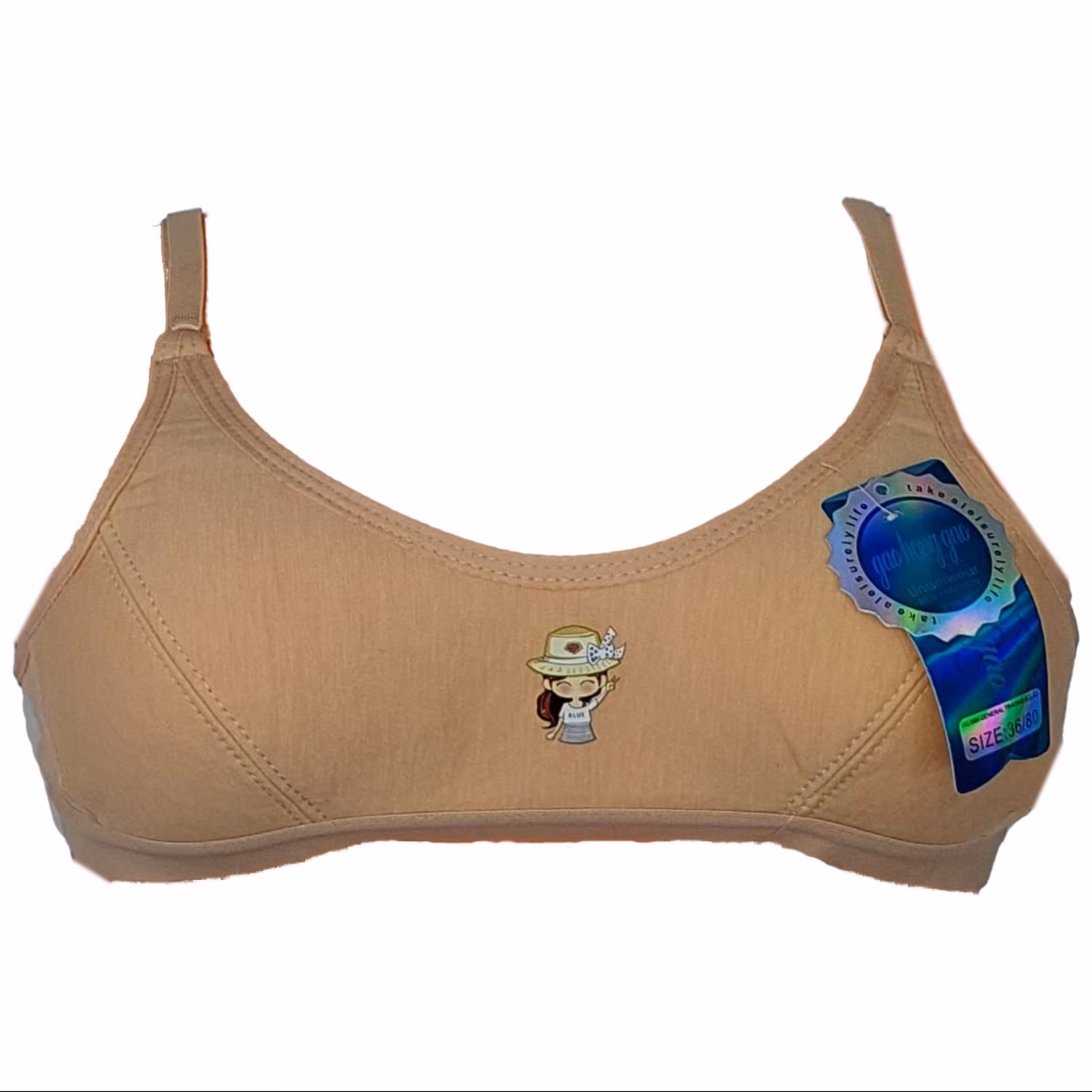 سوتین دخترانه اسفنجی مدل دخترک کد1427 سایز  75