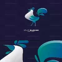 وکتور لوگو خروس با کیفیت | گرافیک با طعم تربچه