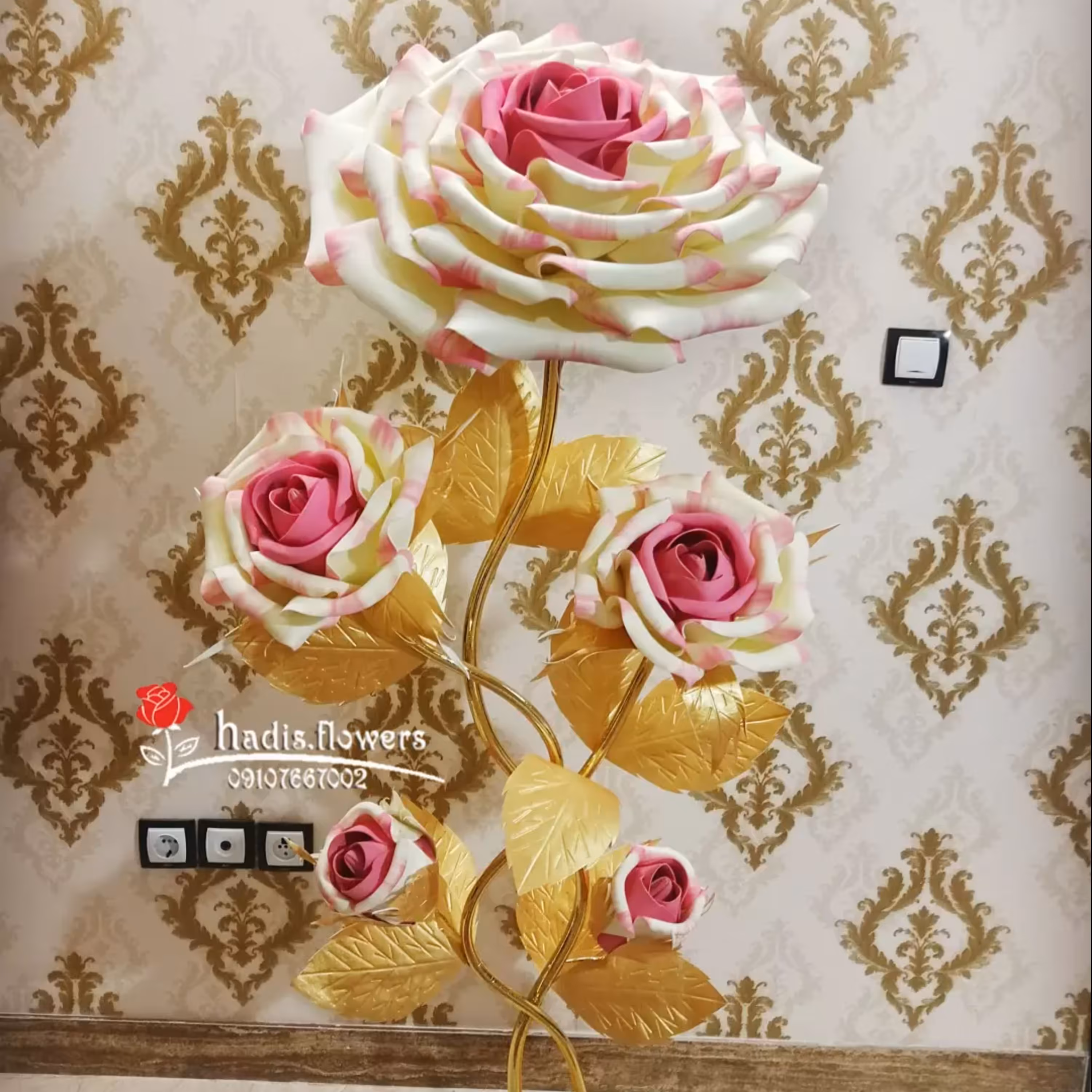 گلفومی بزرگ مدل حدیث فلاور قابل شستشو انتخاب رنگ با مشتری