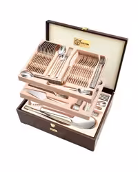 سرویس قاشق و چنگال 143 پارچه استیل جی فی نی GIFFINI مدل 01 لاکچری