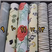 کاغذ دیواری پشت چسبدار  عرض60 سانت هر رول 25 متر طول (15متر مربع)جنس pvc صدرصد ضدآب و قابل شستشو