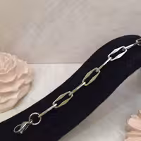 کد20 دستبند استیل دستبند رنگ ثابت دستبند زنجیری دستبند ژوپینگ دستبند زنانه دستبند دخترانه دستبند دستساز 