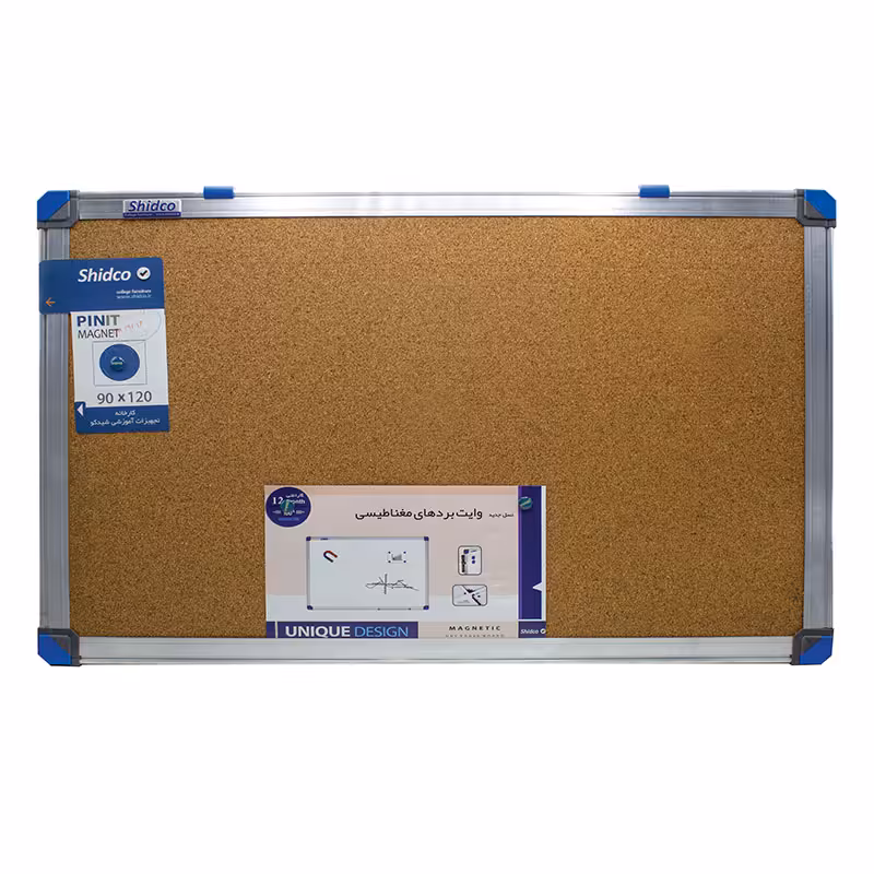 تابلو اعلانات ساده كرك آلفا ابعاد 90×120 شیدکو