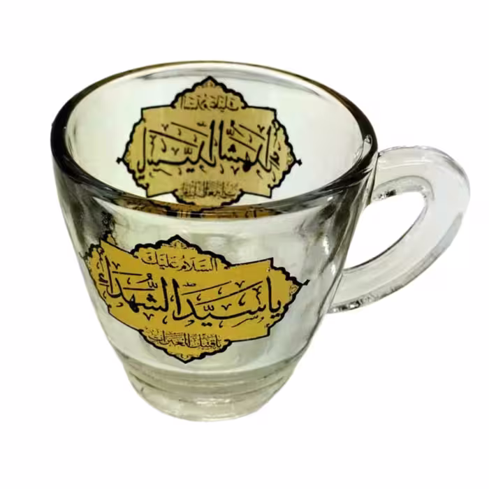 102675-استکان یا فنجان قهوه خوری مذهبی طرح سیدالشهدا و ساقی العطاشا و عقیله بنی هاشم-6عدد