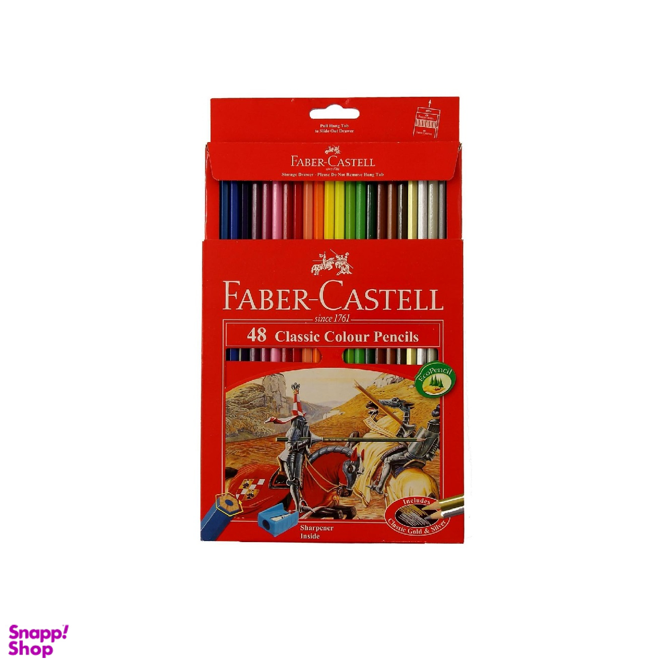 مداد رنگی 48 رنگ فابر کستل (Faber-Castell) جعبه مقوایی