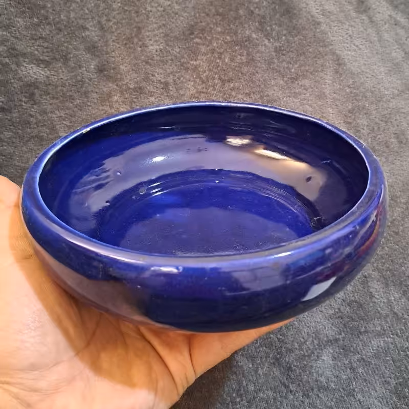 گلدان آبی تیره. سایز کوچک. 