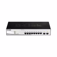 قیمت و خرید سوییچ شبکه مدیریتی 8 پورت   2 پورت SFP دی لینک مدل DGS-1210-10 | نت ران