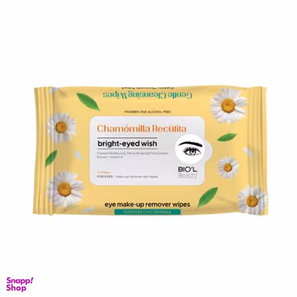 دستمال مرطوب بیول (Biol) مدل Chamomilla Recutita بسته 10 عددی