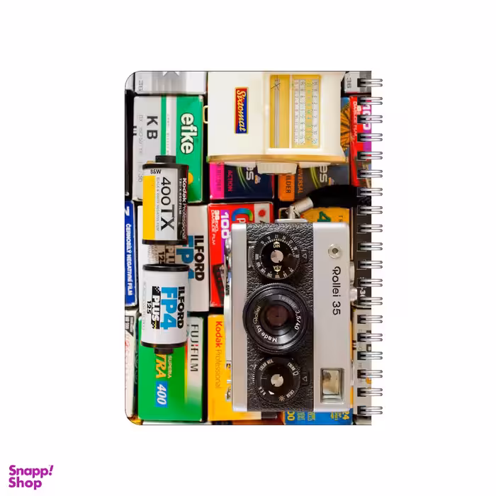 دفترچه یادداشت بامبیلیپ مدل چوبی طرح دوربین کد 8204285