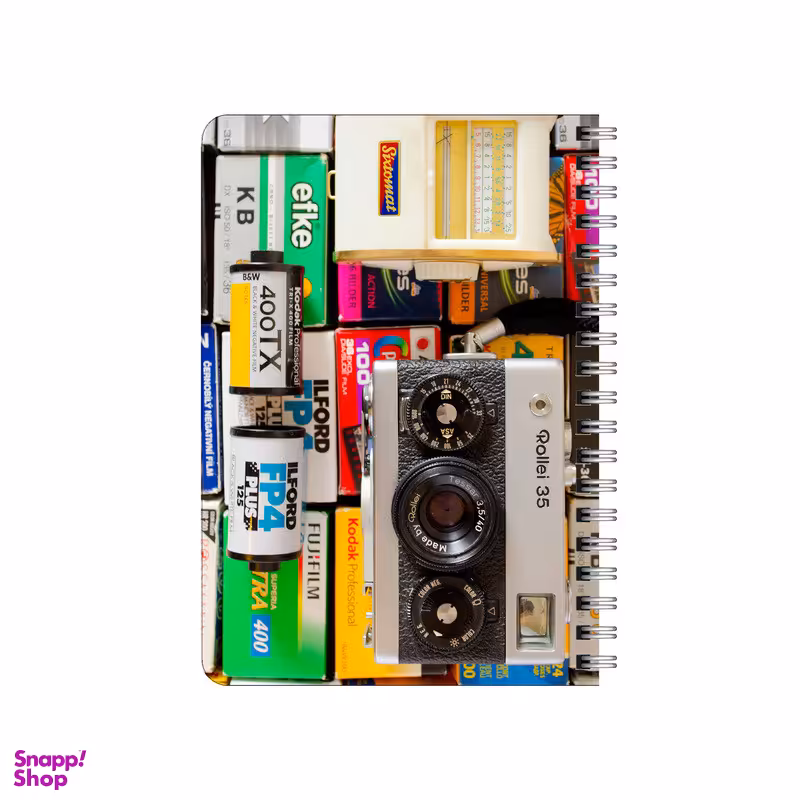 دفترچه یادداشت بامبیلیپ مدل چوبی طرح دوربین کد 8204285