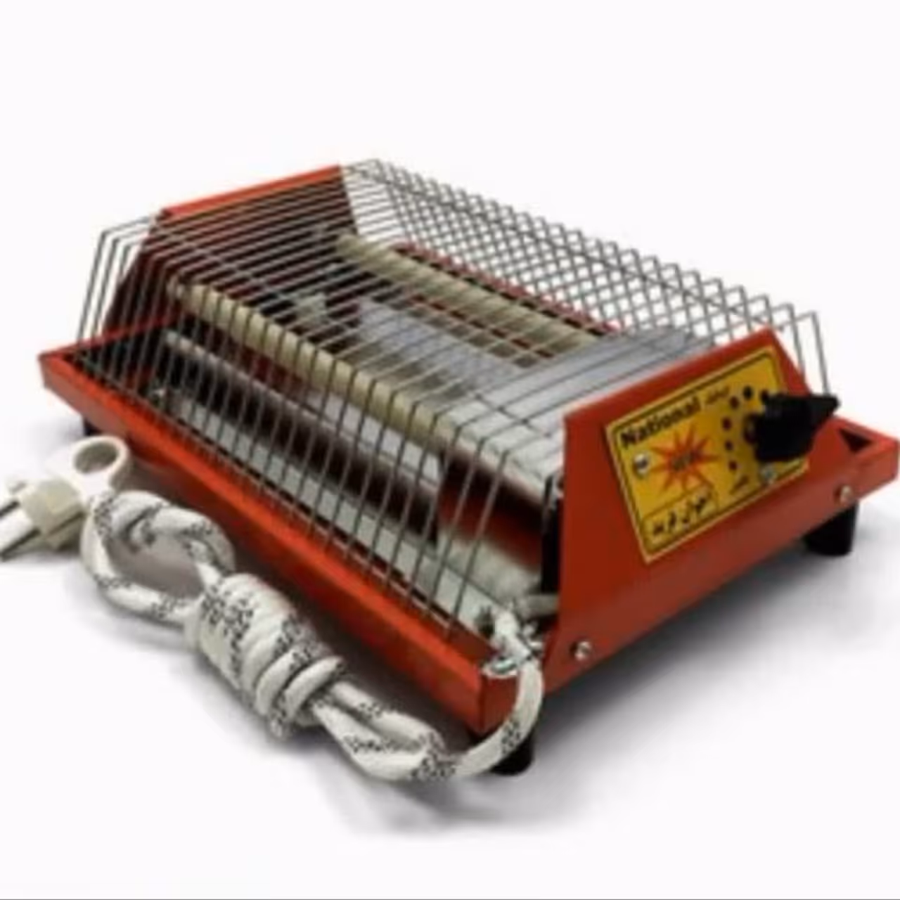 کرسی برقی  ناسیونال 1000w  قرمز با سیم نسوز ( هیتر برقی )