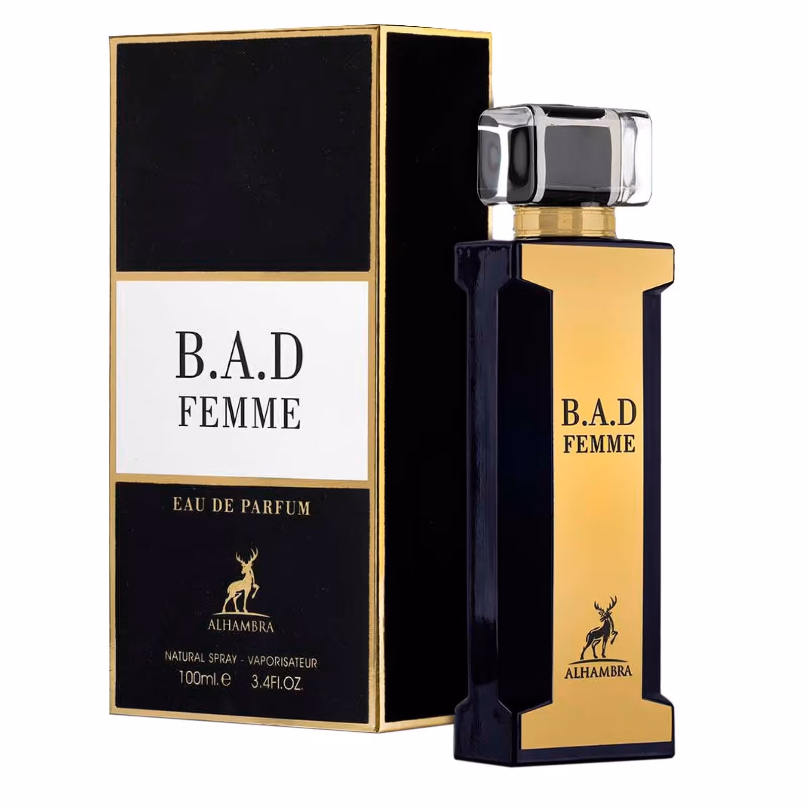 ادو پرفیوم زنانه گودگرل الحمبرا مدل B.A.D حجم 100 میلی لیتر