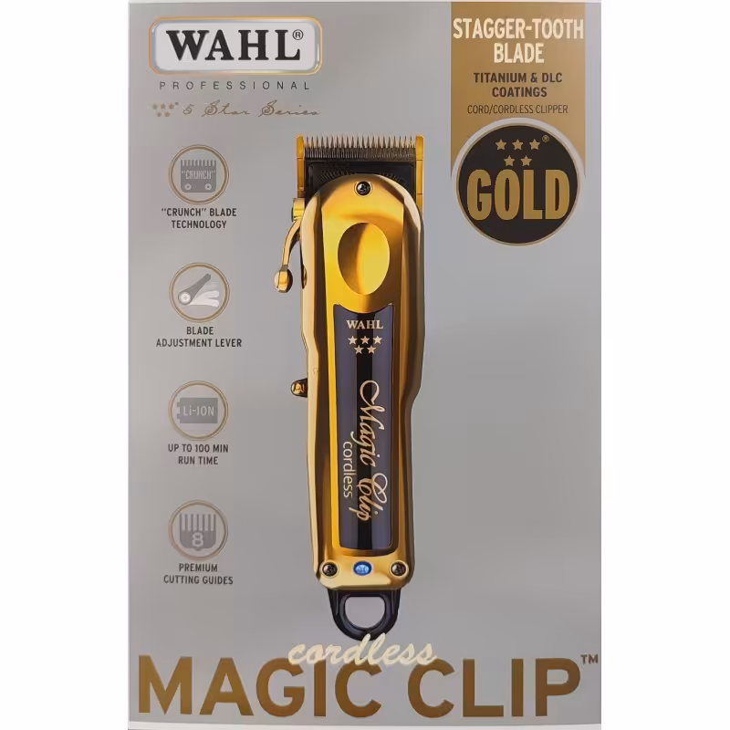 وال ماشین اصلاح مجیک کلیپ گلد بی سیم امریکایی / Wahl Magic Clip Cordless Gold Edition