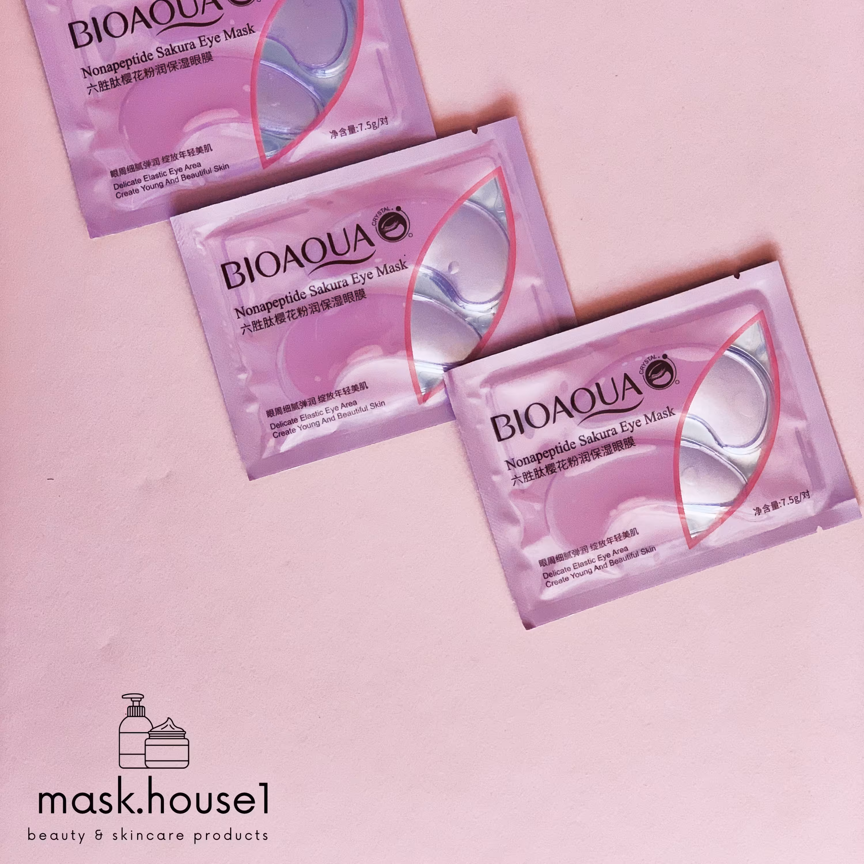 ماسک ورقه ای زیر چشم شکوفه گیلاس بیوآکوا