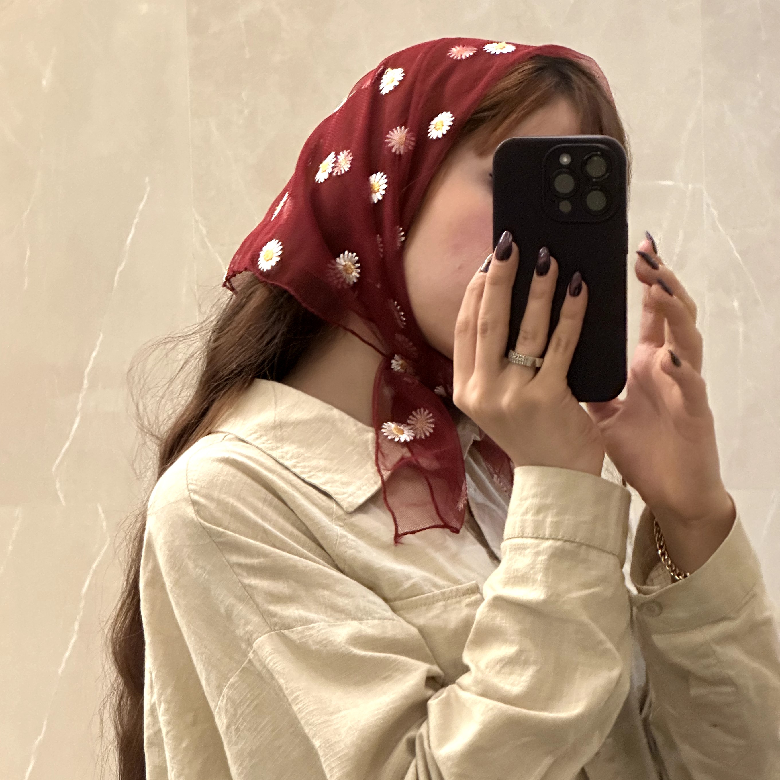 مینی اسکارف بابونه