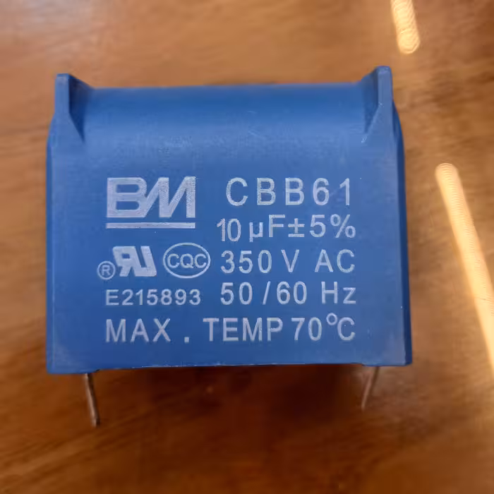 خازن 10میکروفاراد 350 ولت AC mkt   خازن اروپایی