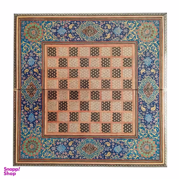 صفحه شطرنج خاتم کاری طرح تذهیب کد 5050