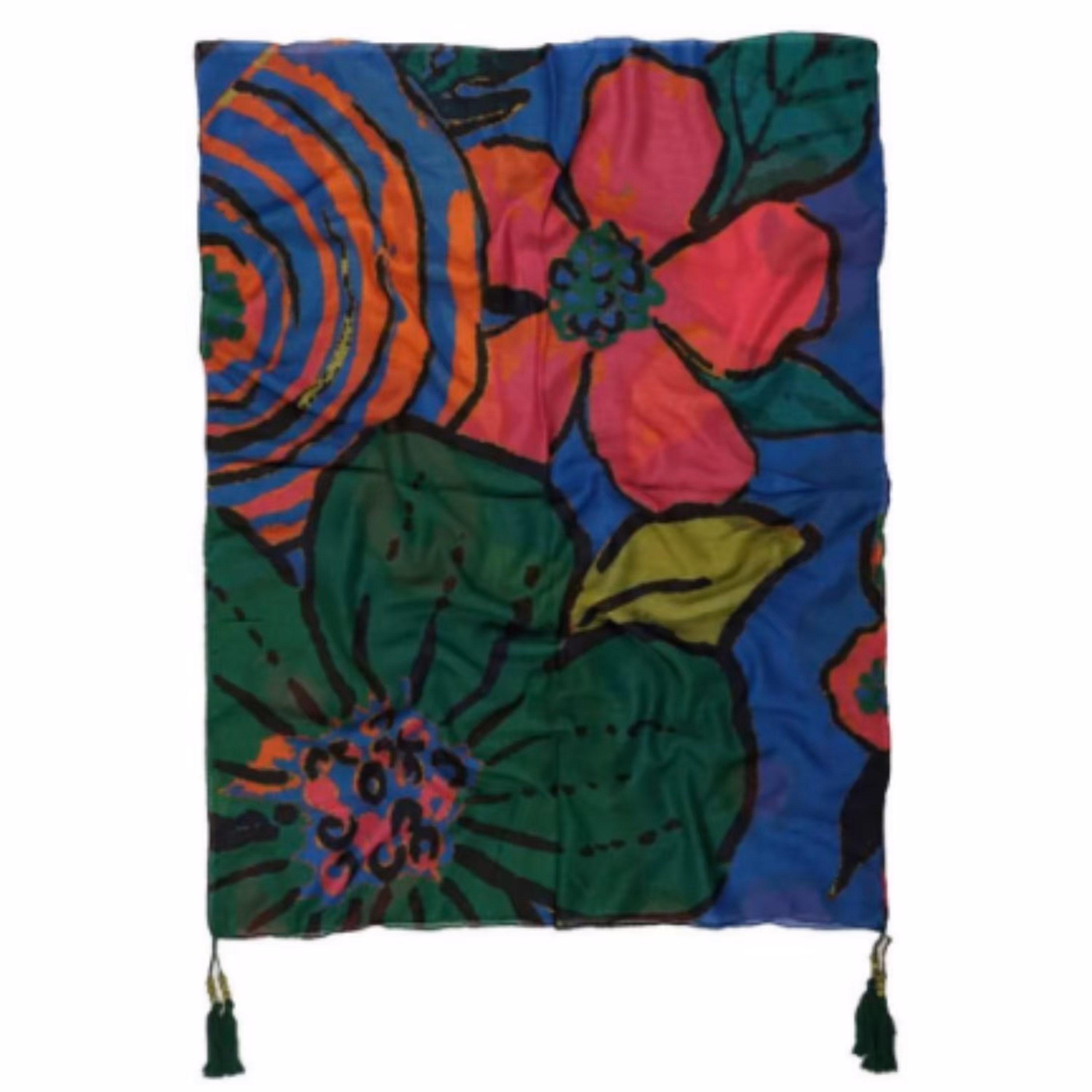 شال ابرنگی هاوایی  نخی و بسیار لطیف  بی چروک 