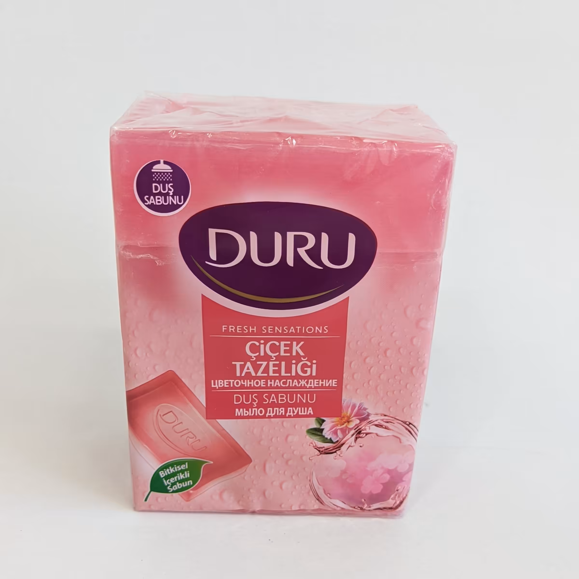 صابون حمام دورو با رایحه گل های بهاری بسته 4 عددی