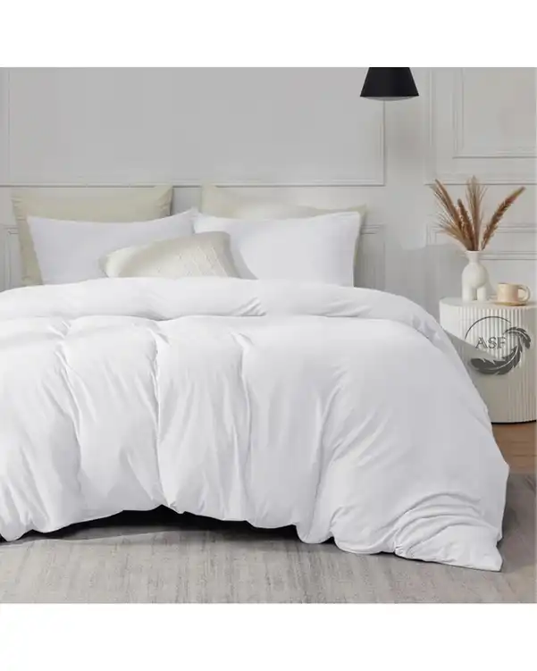 سرویس لحاف روتختی یک نفره 6 تکه عرض 90 سفید ای اس اف ASF مدل MICRO LADY