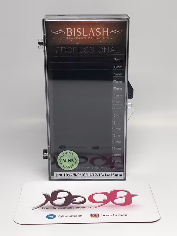 مژه والیوم بیسلش مدل D ضخامت 10 و سایز میکس - BISLASH