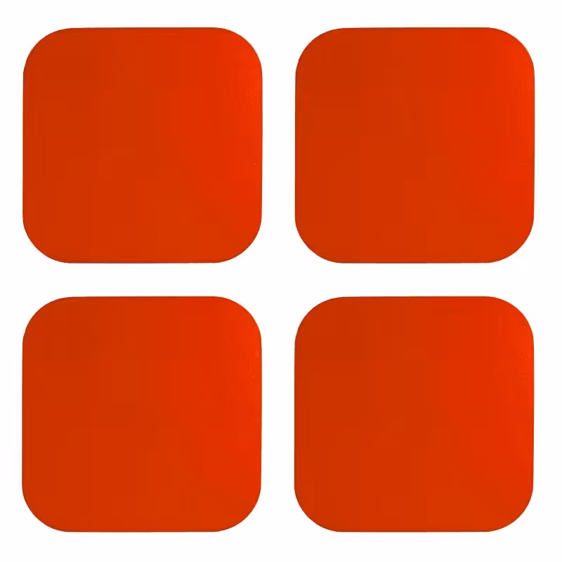 زیر لیوانی طرح مربع مدل  A1086  در 7 رنگ 4 عددی