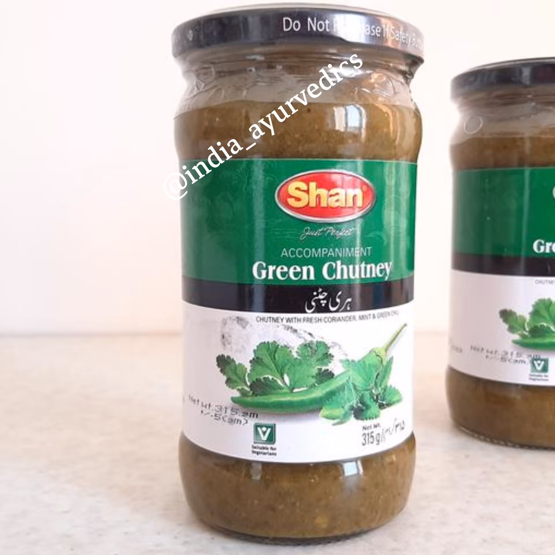 سس  گشنیز  و فلفل سبز  و سیر و بادام 315گرم تولید پاکستان