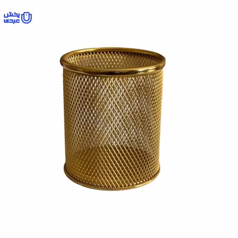 جا قلمی طلایی فلزی توری