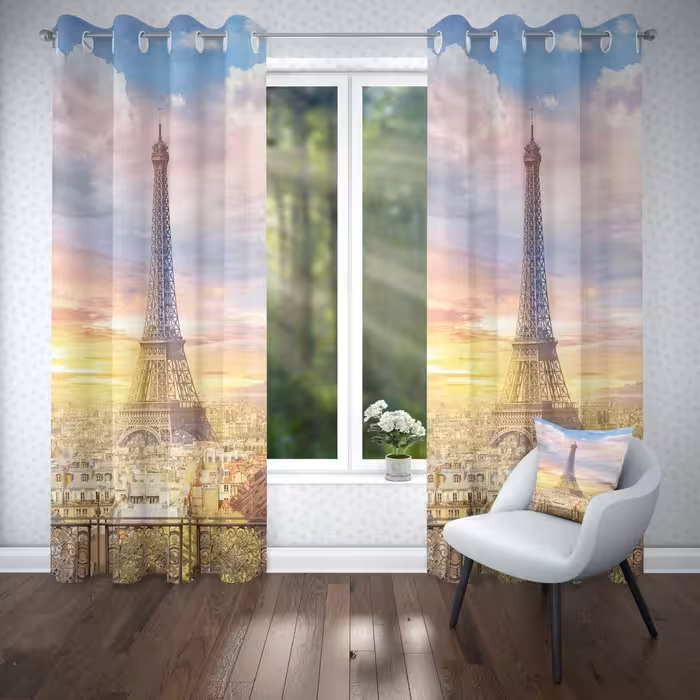 پرده چاپی  پانچ  طرح   نقاشی و منظره  کد1624