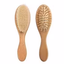 ست شانه و برس چوبی 2تیکه الیاف طبیعی اونت