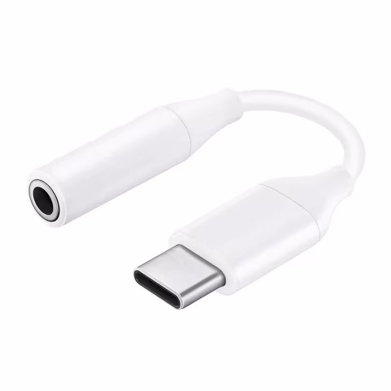کابل تبدیل USB-C به جک 3.5 میلیمتری مدل HEADSET SM طول 0.19 متر 

