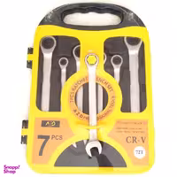 مجموعه 7 عددی آچار یکسر تخت یکسر رینگی ای زد دی کد 72T