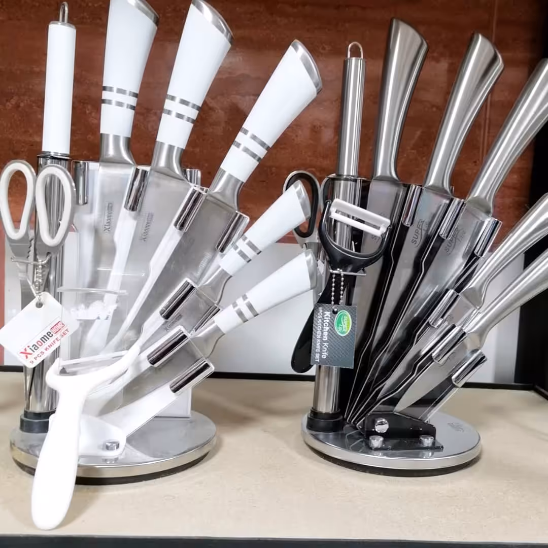 ست 8 تیکه چاقو تمام استیل ضد زنگ 