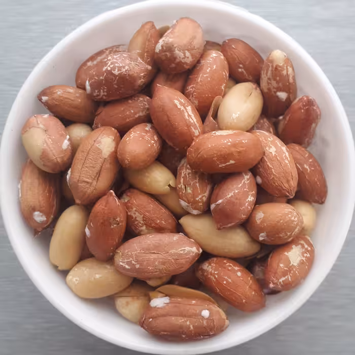 بادام زمینی درجه یک آستانه اشرفیه نیم کیلویی