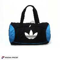 ساک ورزشی آدیداس adidas گرد سایز متوسط مشکی- آبی