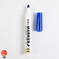 ماژیک وایت برد آبی نوک گرد بیرو