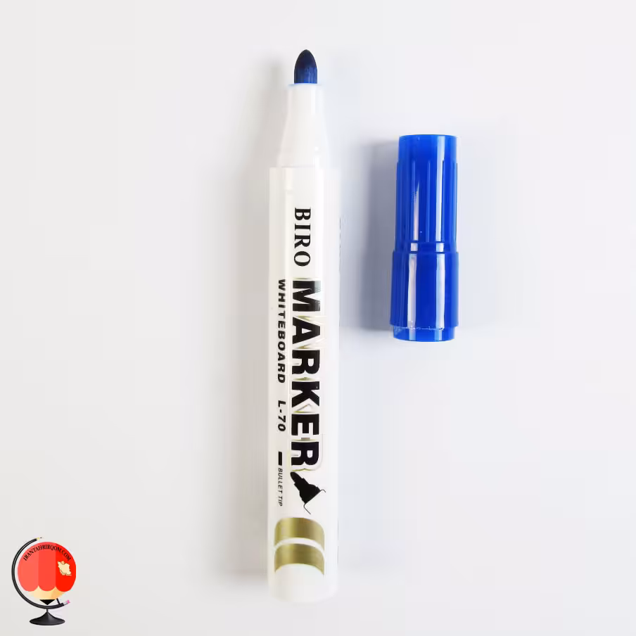 ماژیک وایت برد آبی نوک گرد بیرو