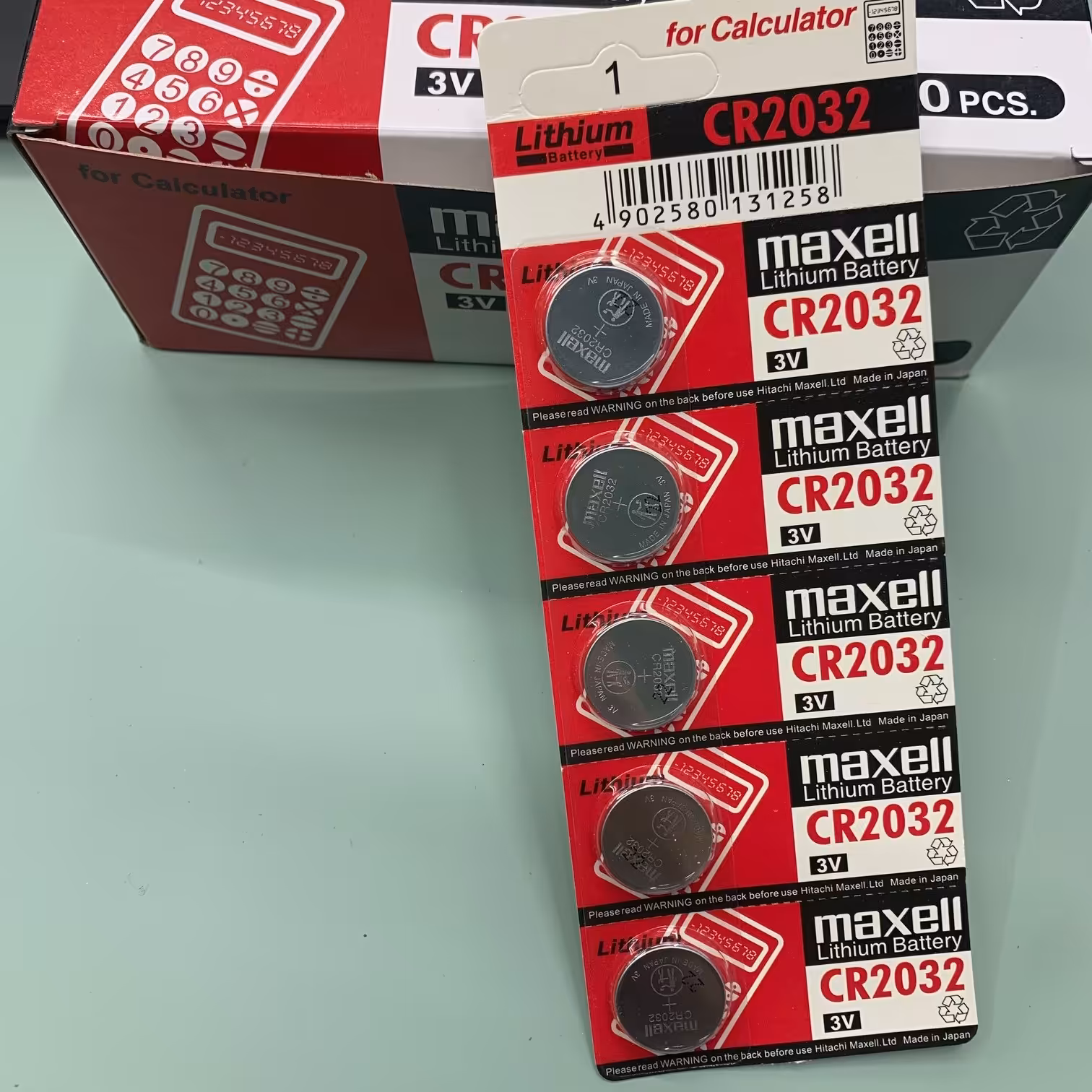 باطری سکه ای 2032 قرمز مکسل بسته 100 عددی