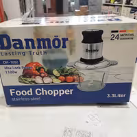 خردکن غذاساز برقی گارانتی دار  برند دانمور تکنولوژی المان کیفیت فوق العاده طبق عکس  ارسال رایگان فوری(2سری تیغه،همزن )