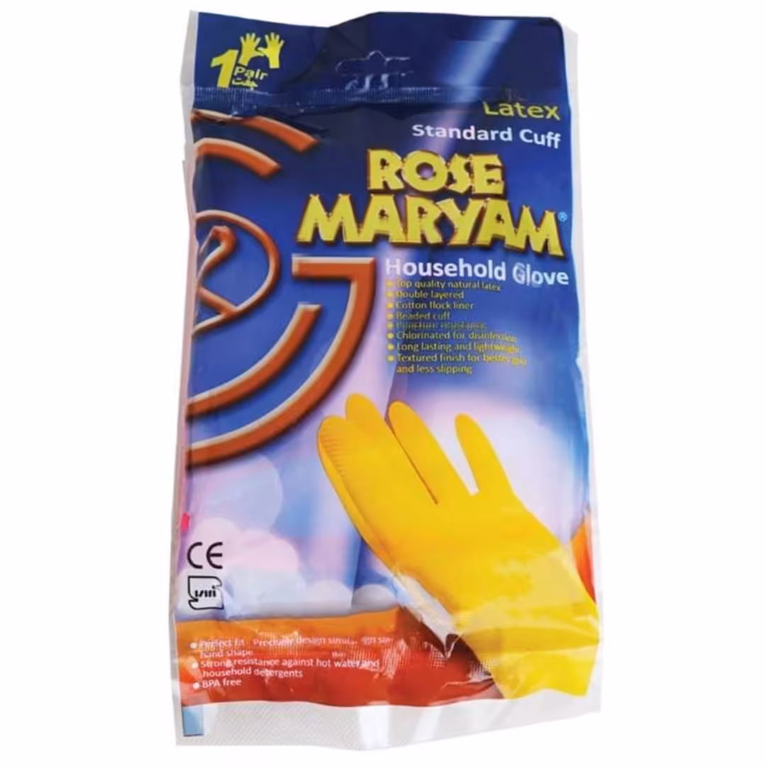 دستکش خانگی رز مریم مدیوم ساق کوتاه 