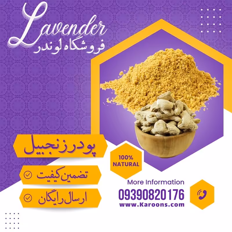 پودر زنجبیل اسیاب شده (80گرم) فروشگاه لوندر