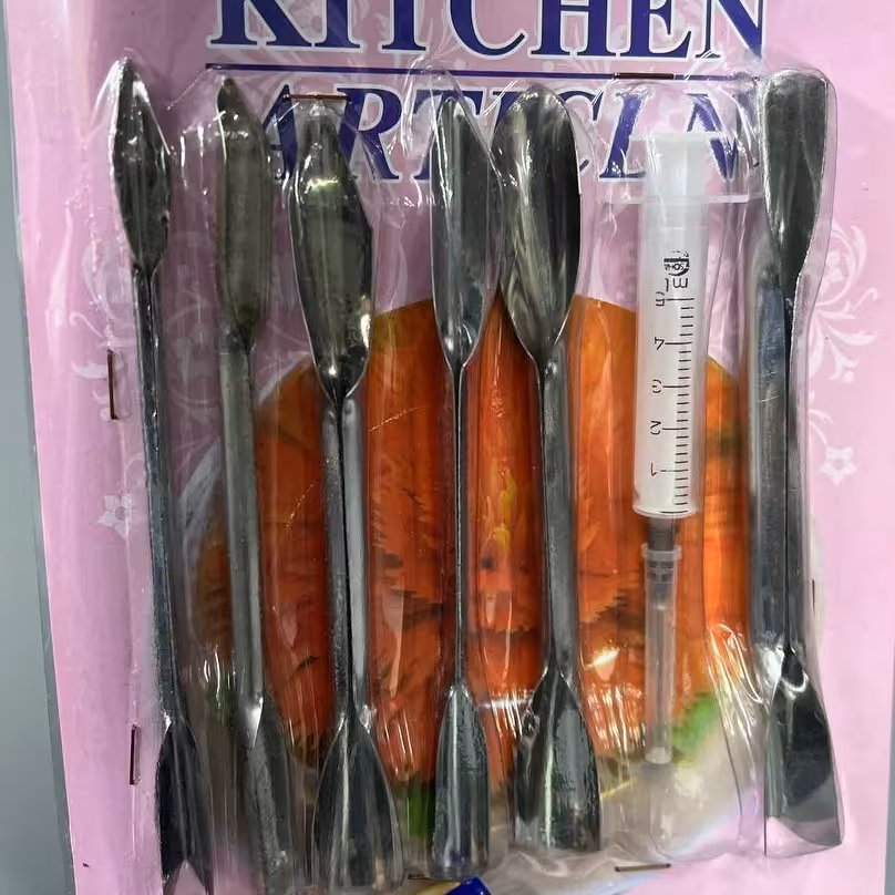 اسکنه 6 تایی با یک  سرنگ یدک