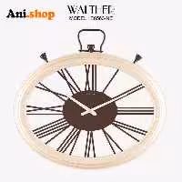 ساعت دیواری قطر 65 ترکیب چوب و فلز  E6563_NE