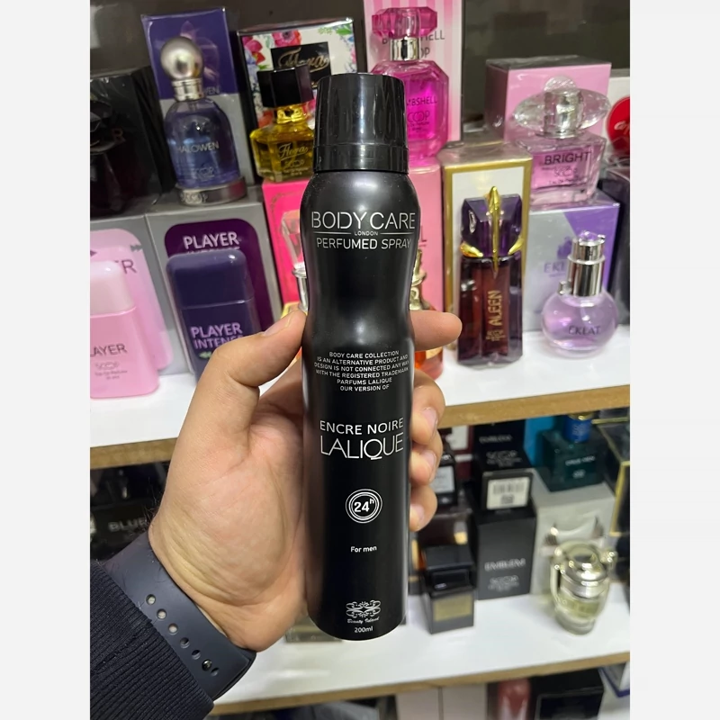 اسپری بادی کر مردانه لالیک انریک نویر حجم 200میلی لیتر | amazonchi