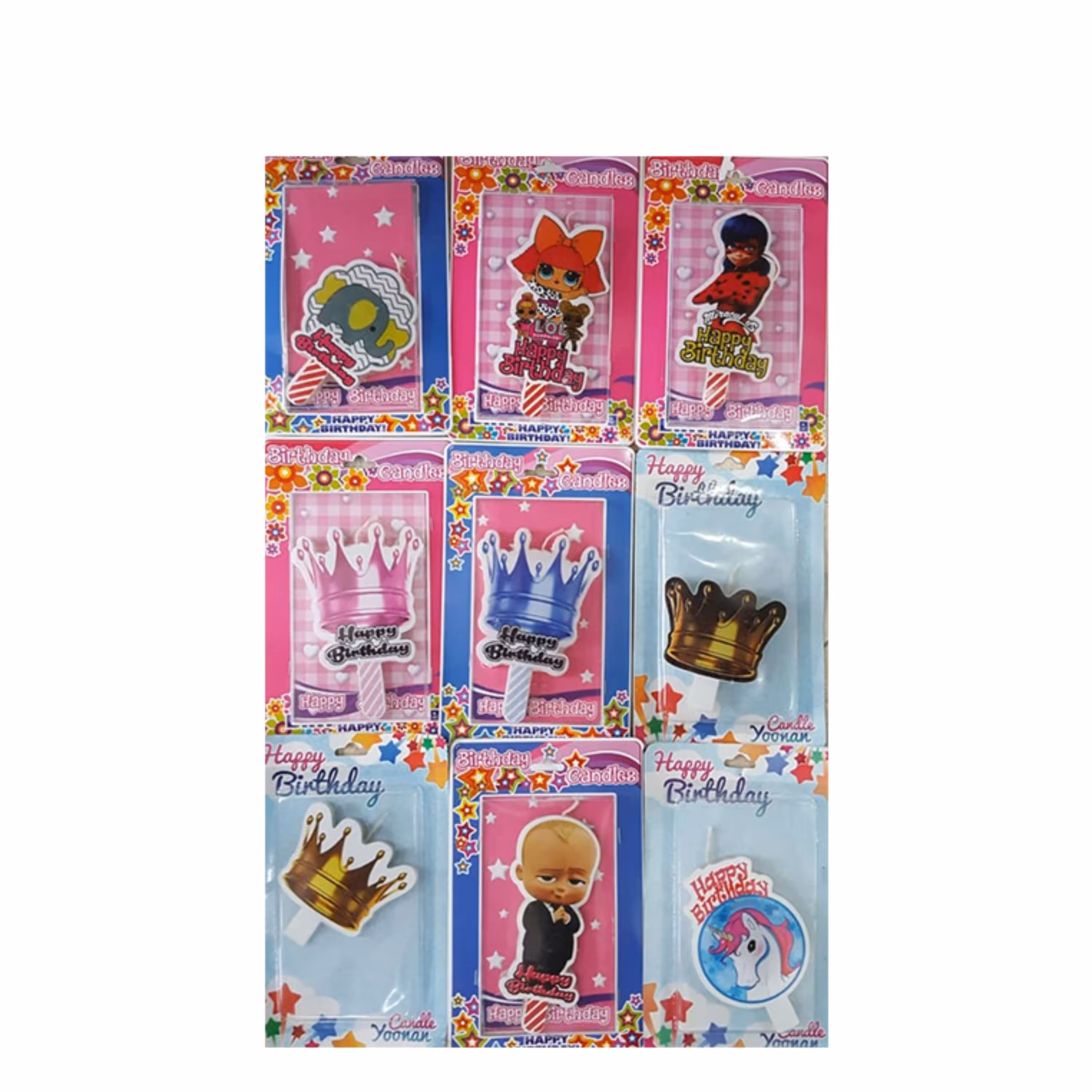 شمع های شخصیت در طرحهای متنوع