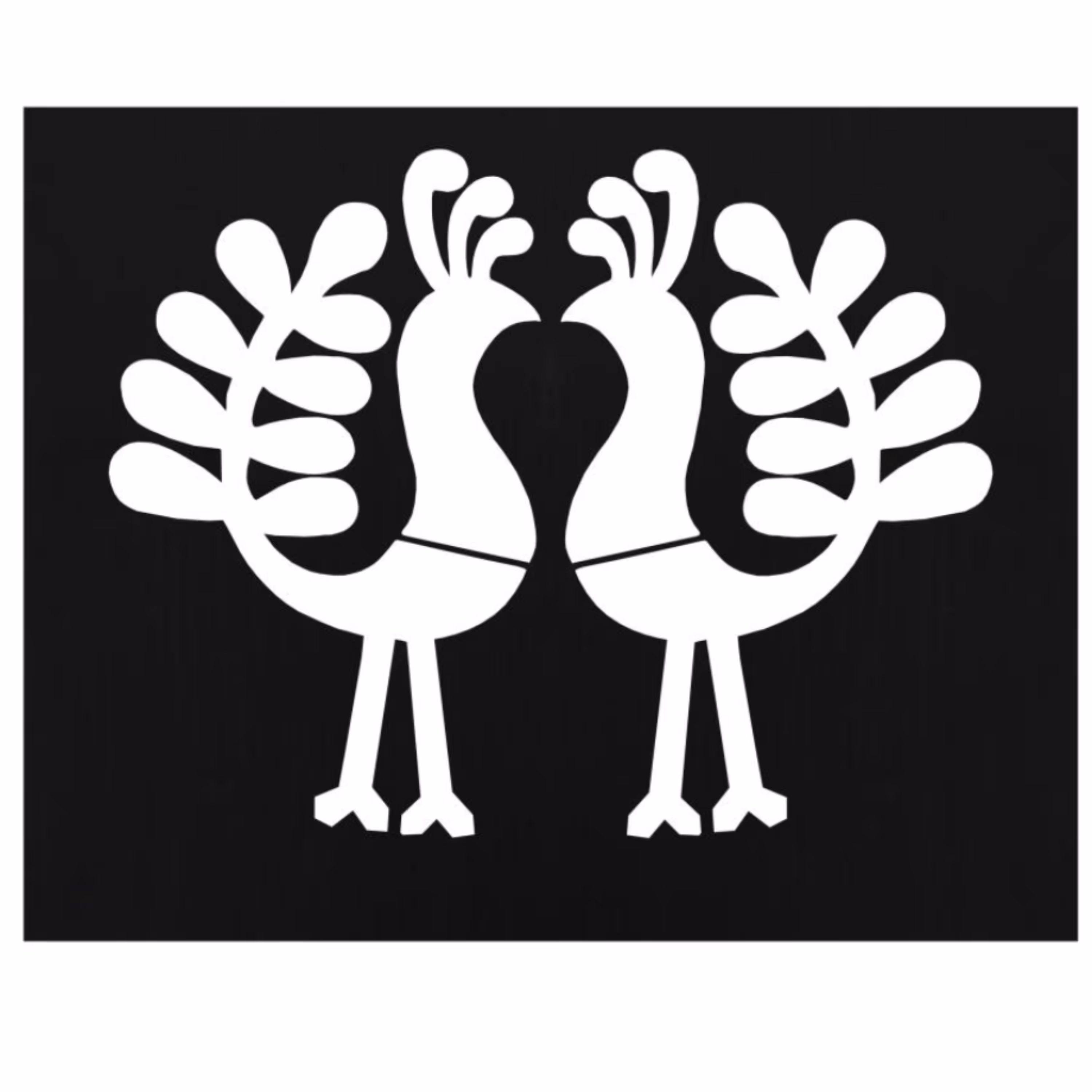 شابلون استنسیل طرح طاووس ابعاد 23 در19 سانتی متر