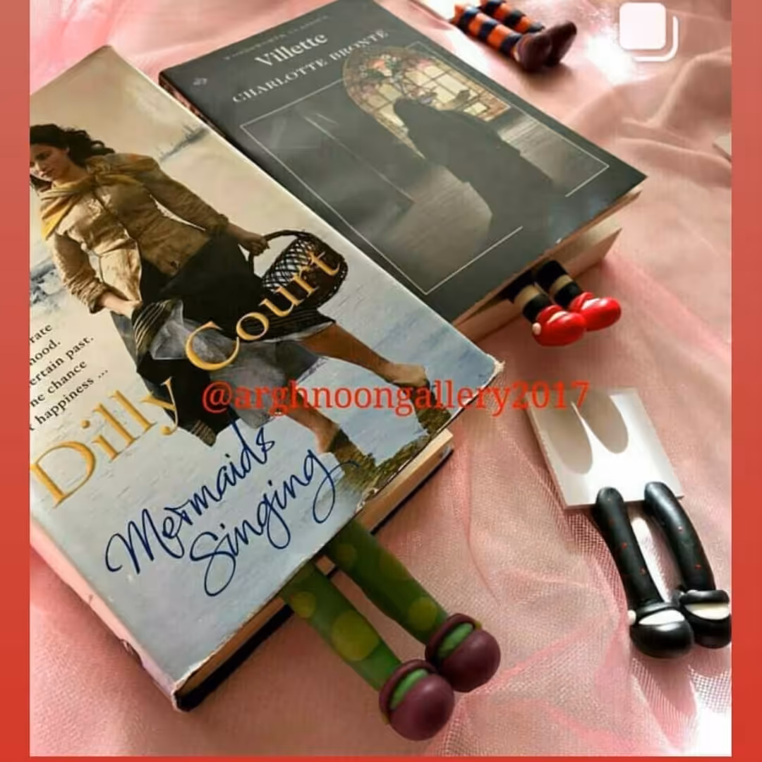 بوکمارک خمیری(نشانگر کتاب) به شکل پا