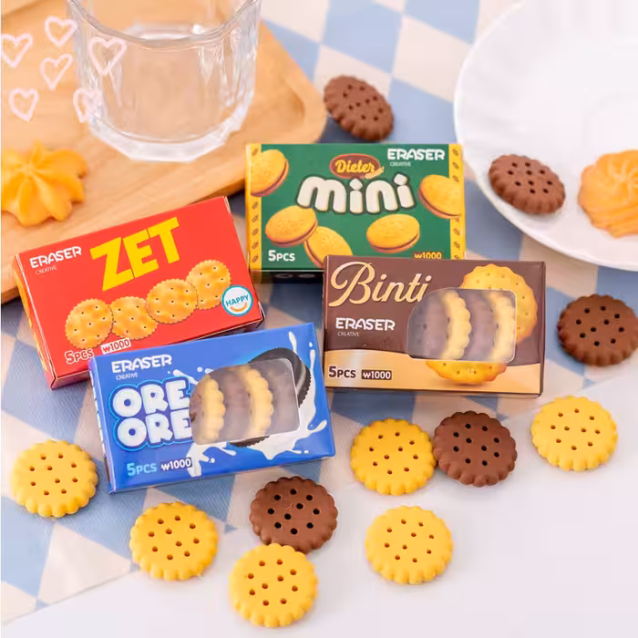 پاکن معطر طرح بیسکویت بسته 5 عددی